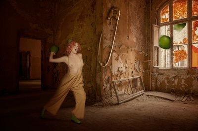 Whimsical Figure Abandoned Room by Christine von Diepenbroek