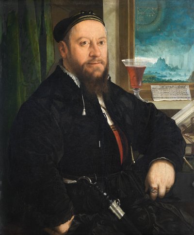 Portrait of Matthäus Schwarz by Christoph Amberger