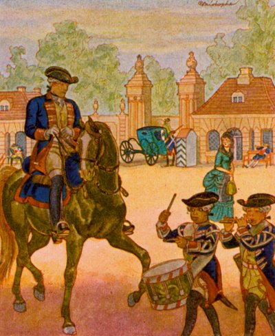 Guard at the Brandenburg Gate by Christophe (1856 1945)