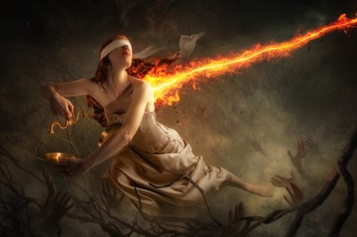 Blinded Justice Ascending by Christophe Kiciak