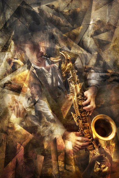 Golden Saxophone Dreams by Christophe Kiciak