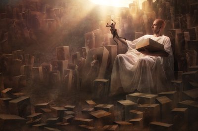 Man Ponders Creation by Christophe Kiciak