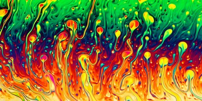 Vibrant Fluid Abstract by Christophe Kiciak