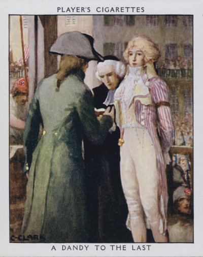 A Dandy to the Last, as Samson, the executioner, asks whether he might remove the aristocrat