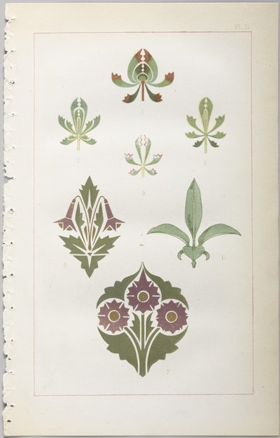 The art of decorative design: with an appendix, giving the hours of the day at which flowers open, published by Day & Son, London, 1862 by Christopher Dresser