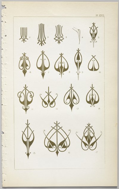 The Art of Decorative Design: With an Appendix, Giving the Hours of the Day at Which Flowers Open, Published by Day & Son, London, 1862 by Christopher Dresser