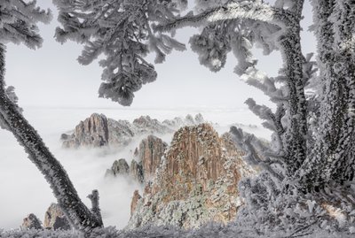 Misty Winter Peaks by Chuanxu Ren