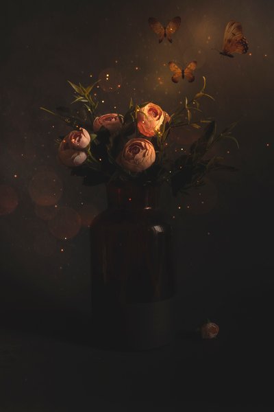 Magical Floral Butterflies by Cicek Kiral