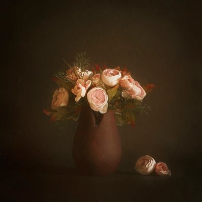Moody Floral Arrangement by Cicek Kiral