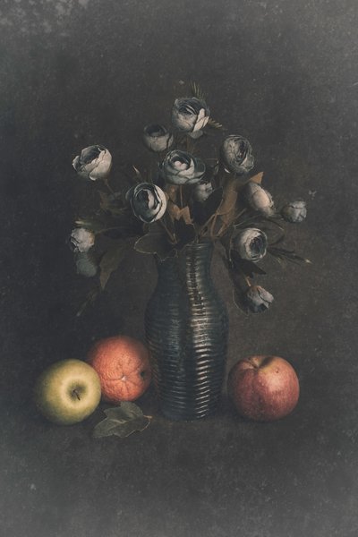 Moody Floral Still Life by Cicek Kiral