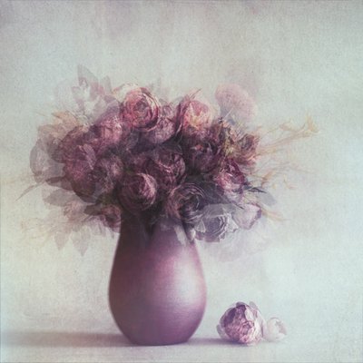 Muted Floral Grace by Cicek Kiral