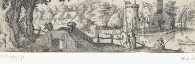 View of a Castle by Claes Jansz. Visscher (II) (attributed to)