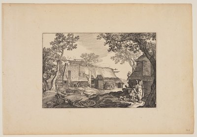 Tobias and the Angel, from Landscapes by Claes Jansz. Visscher