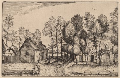 Landscape with Hewed Trees by Claes Jansz Visscher after Johannes van Doetechum, the Elder after Lucas
