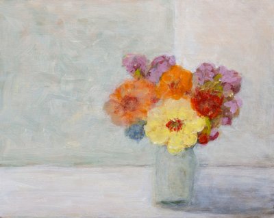 Colorful Still Life Flowers by Claire Lerner
