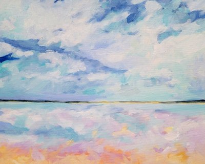 Dreamy Sky Reflection by Claire Whitehead