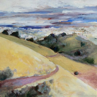 Golden Hills Path by Claire Whitehead