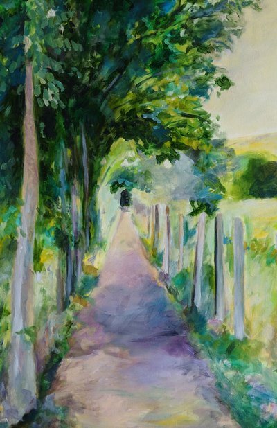 Peaceful Country Path by Claire Whitehead