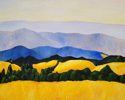 Rolling Golden Fields by Claire Whitehead