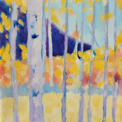 Vibrant Fall Forest by Claire Whitehead