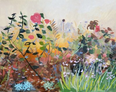 Vibrant Summer Garden by Claire Whitehead