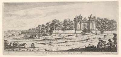 View of the Gate of the Residence of the Queen Mother, ca. 1644 by Claude Goyrand