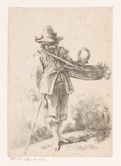 Young Bread Seller in a Landscape by Claude Henri Watelet