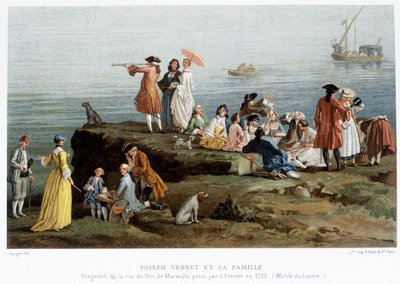 Joseph Vernet and his family by Claude Joseph (after) Vernet