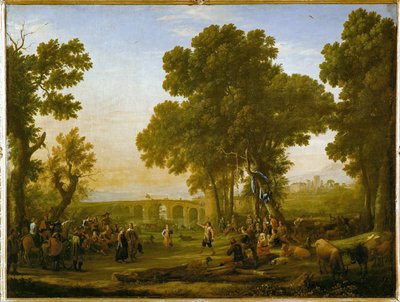 Village festival by Claude Lorrain (1600-82)