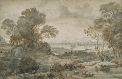 Landscape with Christ Preaching the Sermon on the Mount by Claude Lorrain