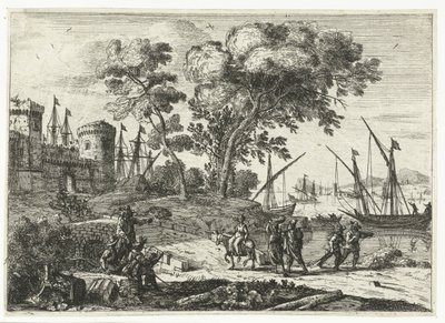 Artist at Work in a Landscape by Claude Lorrain