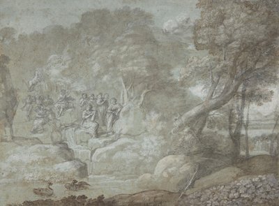 Landscape with Apollo and the Muses by Claude Lorrain