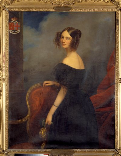 Portrait of the Duchess of Valencay, Countess of Talleyrand Perigord born Anne Louise de Montmorency by Claude Marie Dubufe