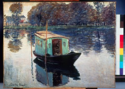 Boat Studio by Claude Monet