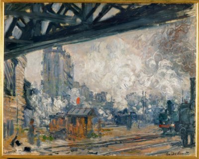 The Saint-Lazare Station, Exterior View by Claude Monet