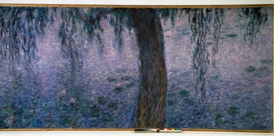 Nympheas, bright morning with willows (right part) by Claude Monet