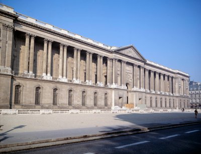 View of the Palais du Louvre and the colonnades by Claude Perrault