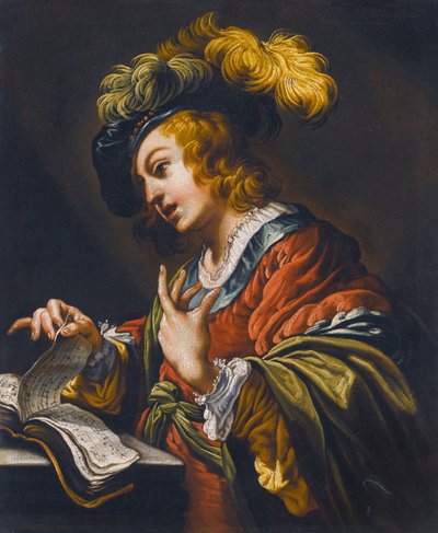 The Young Singer by Claude Vignon