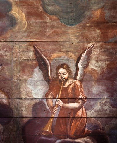 Locquirec (Finistère) / Saint-Jacques Church, Painted Vault Panelling (Photo) by Cleran