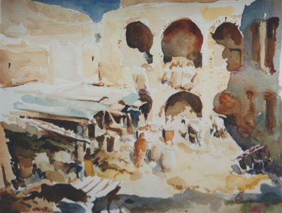 Fondouk des Peaussiers, Fez by Clive Wilson
