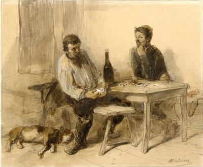 A Game of Cards by Clément-Auguste Andrieux