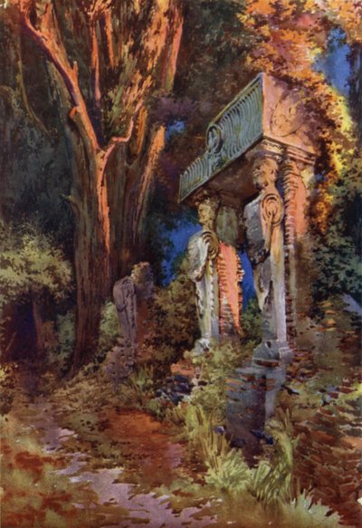 Caryatides in Villa Ginnetti, Velletri by Commendator Formilli