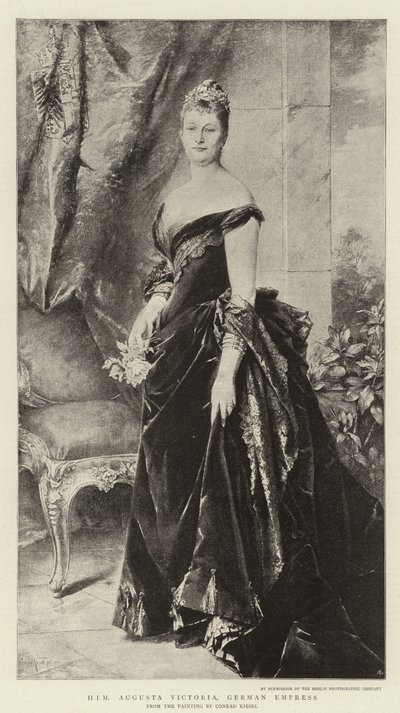 H I M Augusta Victoria, German Empress by Conrad Kiesel