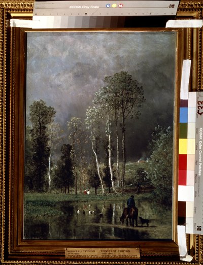 Progressing storm by Constant Emile Troyon