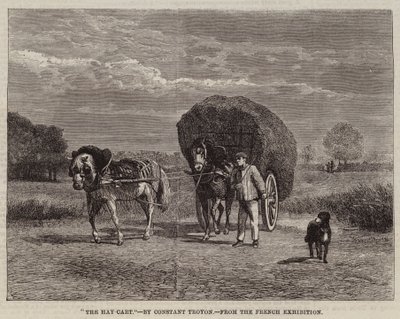 The Hay-Cart by Constant Emile Troyon