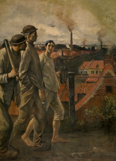 Return from the Mine by Constantin Emile Meunier