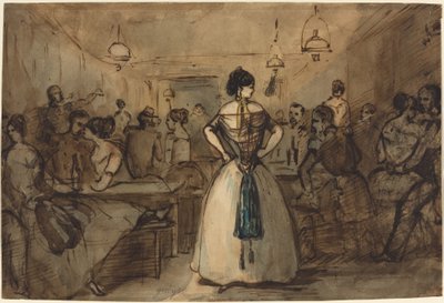 Officers and Courtesans in an Interior by Constantin Guys