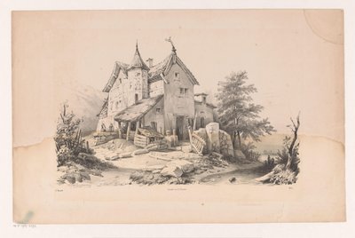 Praying Figures in a Landscape by Constantinus Cornelis Huysmans