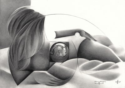 Abstract Nude Reflection by Corné Akkers