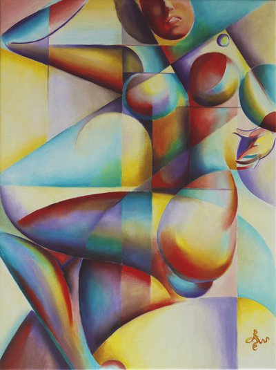 Colorful Abstract Figure by Corné Akkers